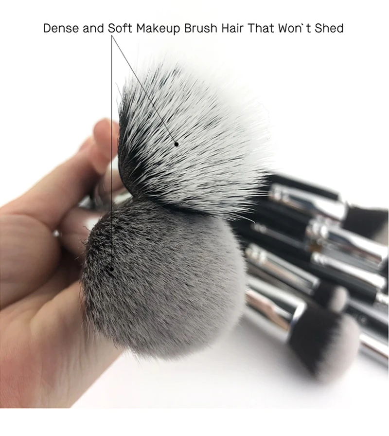 15 pcs Makeup Brush Set.