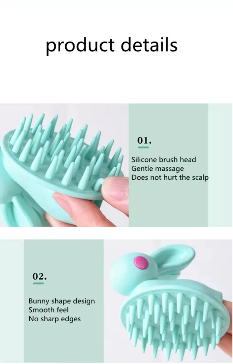 Rabbit shampoo brush