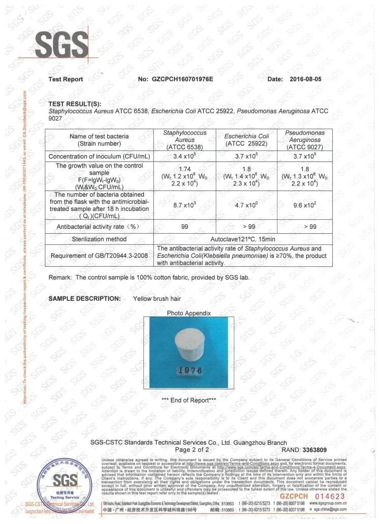 Antimicrobial Fiber Report