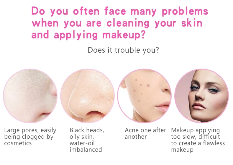 Three-in-one electric facial cleansing device