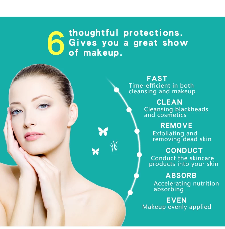 Three-in-one electric facial cleansing device